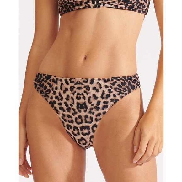 💕VERONICA BEARD💕 Marau Bikini Bottom Leopard XL NWT - Picture 1 of 12